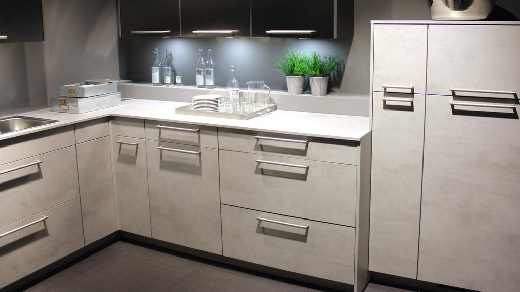 Double Side Concrete Art White